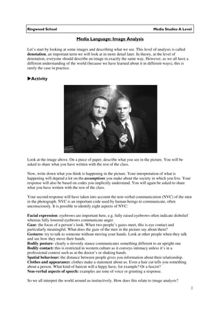 Ringwood School                                                               Media Studies A Level

                     ...