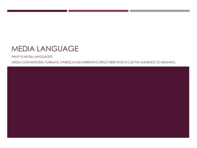 Media language