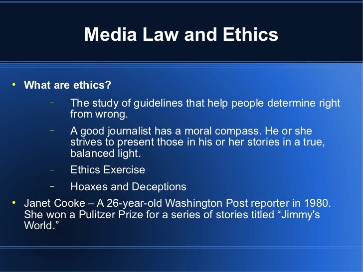 Media law & ethics