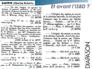 6
Et avant l’ISBD ?
 