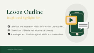 Media Information Literacy (Introduction)