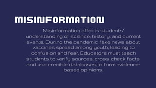 Misformation Form Media Literacy for Building Literacies Across Curriculum | PDF