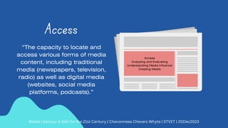 Media Literacy - A Skill for the 21st Century | PDF
