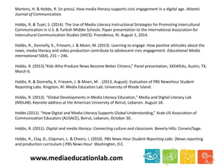  Media Literacy & Adolescent Development