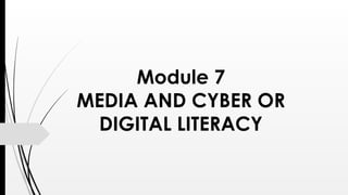 MEDIA LITERACY AND CYBER OR DIGITAL LITERACY.pptx