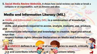 Media literacy MOdule 7.pptx 1st year college | PPTX