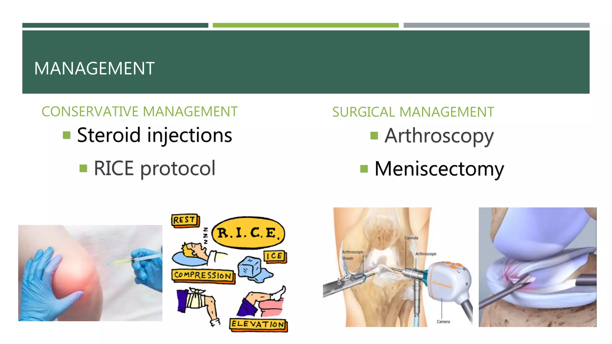 Medial meniscus injury and physiotherapy treatment | PPT