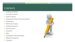 Medial meniscus injury and physiotherapy treatment | PPT