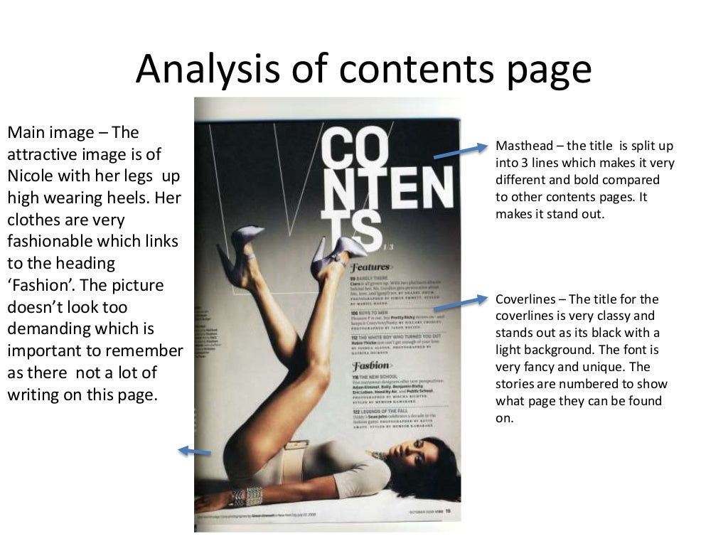 THE GENERIC CONVENTIONS OF MAGAZINES