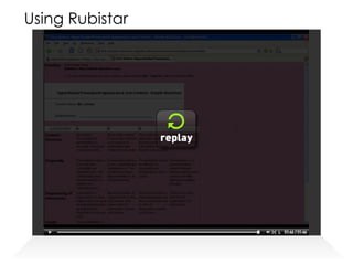 Using Rubistar 