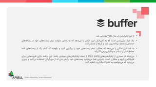 •‫از‬‫این‬‫اپلیکیشن‬‫در‬‫سال‬2010‫رونمایی‬‫شد‬.
•‫یک‬‫ابزار‬‫‌بندی‬‫ن‬‫زما‬‫است‬‫که‬‫به‬‫کاربرانش‬‫این‬‫امکان‬‫را‬‫‌دهد‬‫ی‬‫م‬‫که‬‫به‬‫راحتی‬‫بتوانند‬‫برای‬‫‌های‬‫ت‬‫پس‬‫خود‬‫در‬‫‌های‬‫ه‬‫رسان‬
‫اجتماعی‬‫مختلف‬‫‌ریزی‬‫ه‬‫برنام‬‫کنند‬‫و‬‫‌ها‬‫ن‬‫آ‬‫را‬‫منتشر‬‫کنند‬.
•‫به‬‫شما‬‫این‬‫امکان‬‫را‬‫‌دهد‬‫ی‬‫م‬‫که‬‫عملکرد‬‫تمام‬‫‌های‬‫ت‬‫پس‬‫خود‬‫را‬‫پیگیری‬‫کنید‬‫و‬‫بفهمید‬‫که‬‫کدام‬‫یک‬‫از‬‫‌های‬‫ت‬‫پس‬‫شما‬
‫مخاطبانتان‬‫را‬‫بیشتر‬‫به‬‫واکنش‬‫‌انگیزاند‬‫ی‬‫برم‬.
•‫‌تواند‬‫ی‬‫م‬‫در‬‫بسیاری‬‫از‬‫‌های‬‫ن‬‫اپلیکیش‬third party‫از‬‫جمله‬‫‌های‬‫ن‬‫اپلیکیش‬‫موبایلی‬‫باشد‬.‫این‬‫برنامه‬‫دارای‬‫‌هایی‬‫ه‬‫افزون‬‫برای‬
،‫فایرفاکس‬‫کروم‬‫و‬‫سافاری‬‫است‬.‫بنابراین‬‫شما‬‫‌توانید‬‫ی‬‫م‬‫‌های‬‫ت‬‫پس‬‫خود‬‫را‬‫هر‬‫زمان‬‫که‬‫از‬‫مرورگرتان‬‫استفاده‬‫‌کنی‬‫ی‬‫م‬‫د‬‫و‬‫چیزی‬
‫‌بینید‬‫ی‬‫م‬‫که‬‫‌خواهید‬‫ی‬‫م‬‫به‬‫اشتراک‬،‫بگذارید‬‫تنظیم‬‫کنید‬.
Smart Advertise, Smart Monetize
 