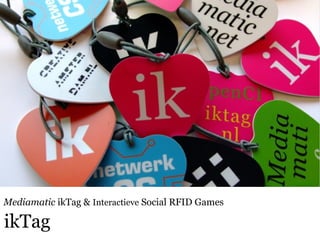 ikTag Mediamatic  ikTag &  Interactieve  Social RFID Games 