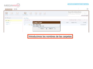 Introducimos los nombres de las carpetas 