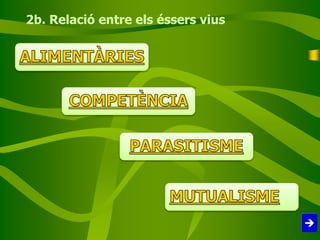 2b. Relació entre els éssers vius
 