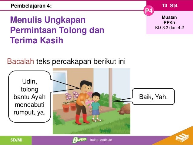 Media mengajar bupena 1 b tema 4 subtema 4