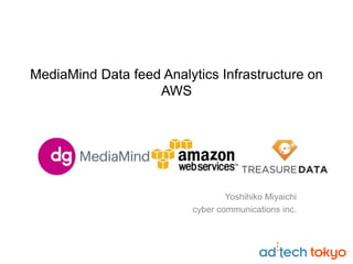 MediaMind Data feed Analytics Infrastructure on
AWS
Yoshihiko Miyaichi
cyber communications inc.
 