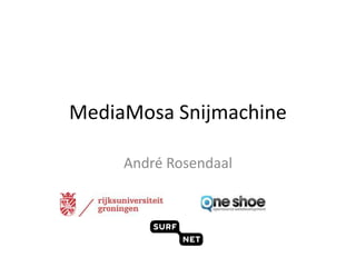 MediaMosa Snijmachine

     André Rosendaal
 