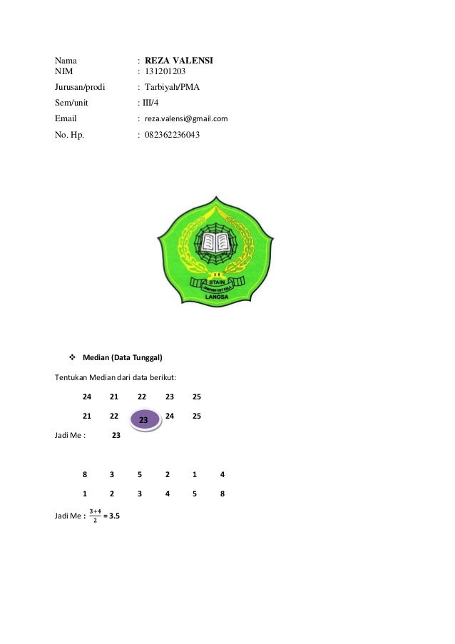 Median Kuartil Desil Dan Persentil