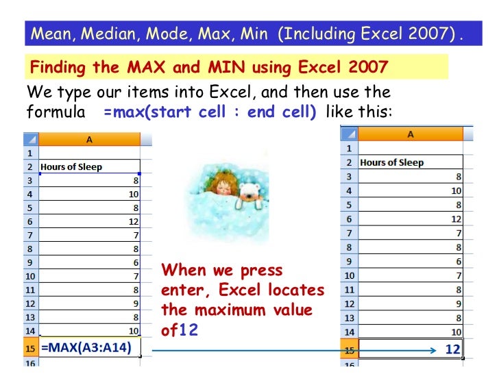 Median Mean Mode Excel 2007