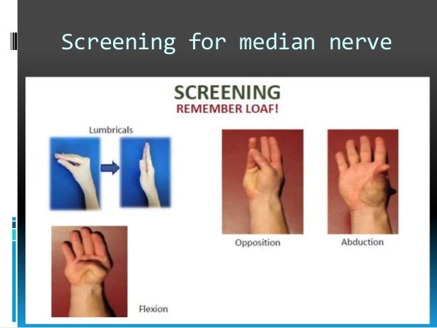 Median nerve injury