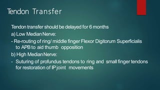 Median nerve palsy | PPTX