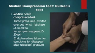 Delikan Test Median nerve palsy | PPTX