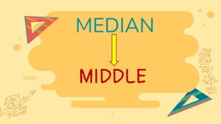 MEDIAN
MIDDLE
 