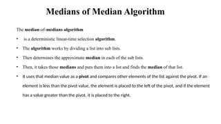 Medians of Median Algorithm (1).pptx