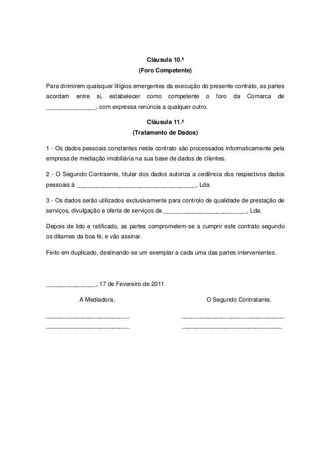 Mediação imobiliária em exclusivo