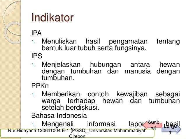 Media pembelajaran kelas 4 SD Nur Hidayanti