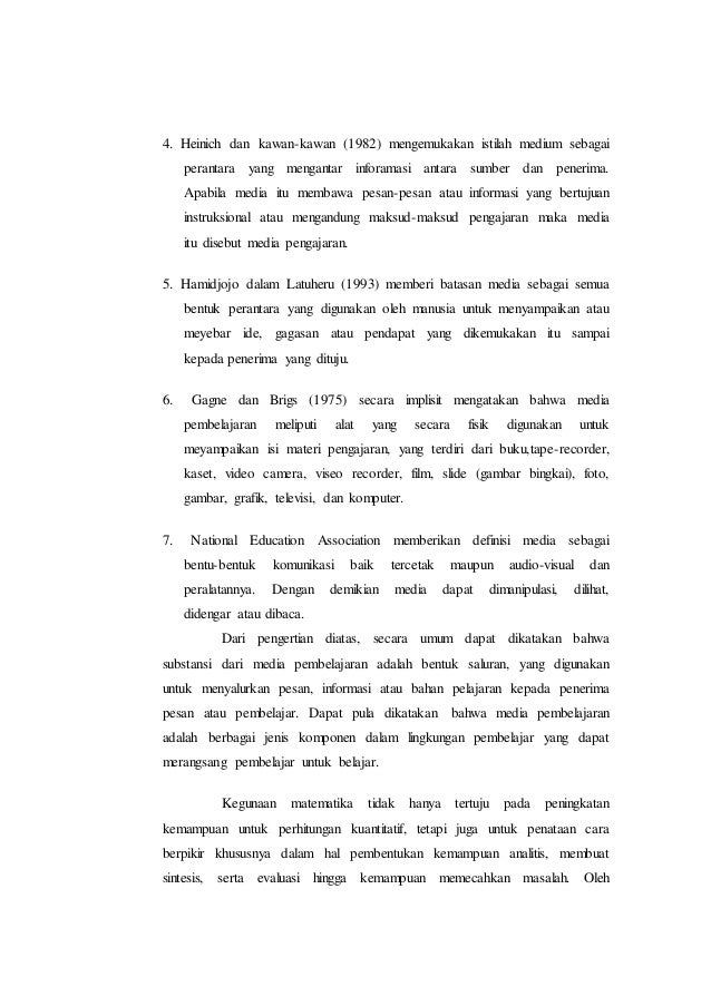 Pdf Isu Isu Media Pembelajaran Matematika
