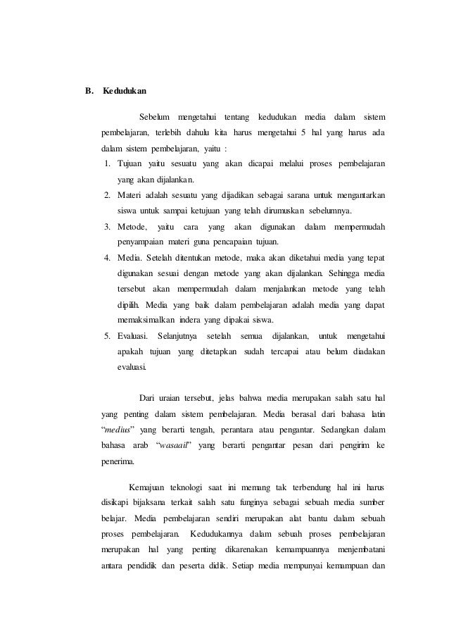 Makalah Media Pembelajaran Matematika