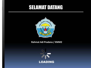 KURIKULUM
MATERI
EVALUASI
SELAMAT DATANG
LOADING
Rahmat Adi Pradana / XMM2
 