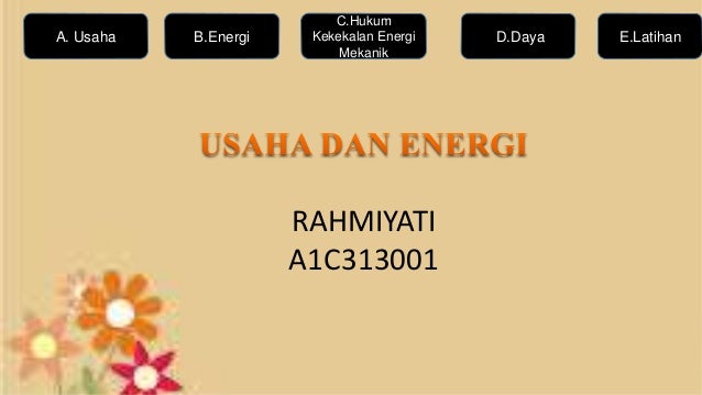 Media Pembelajaran Usaha Dan Energi