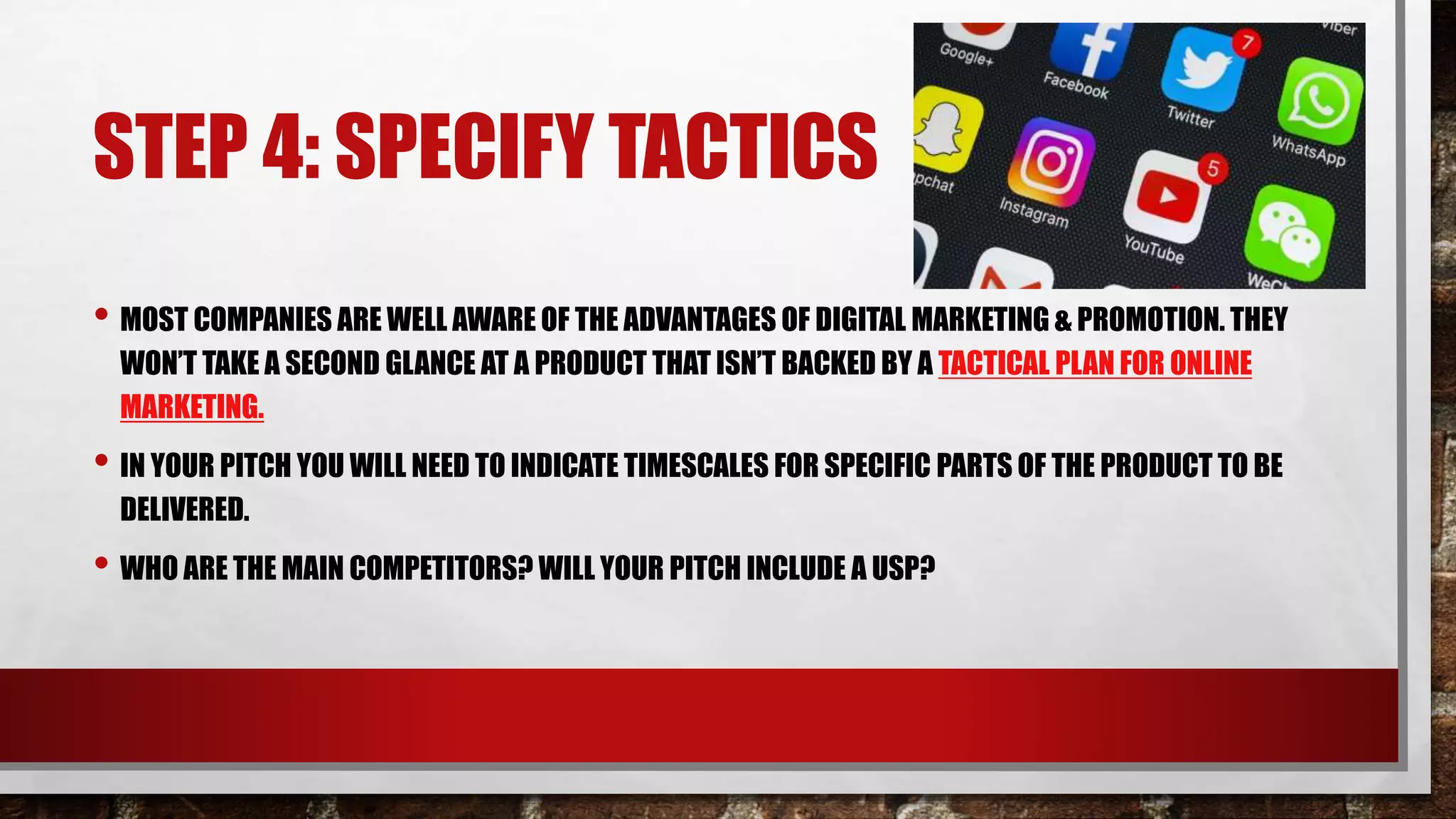 Media pitch presentation 