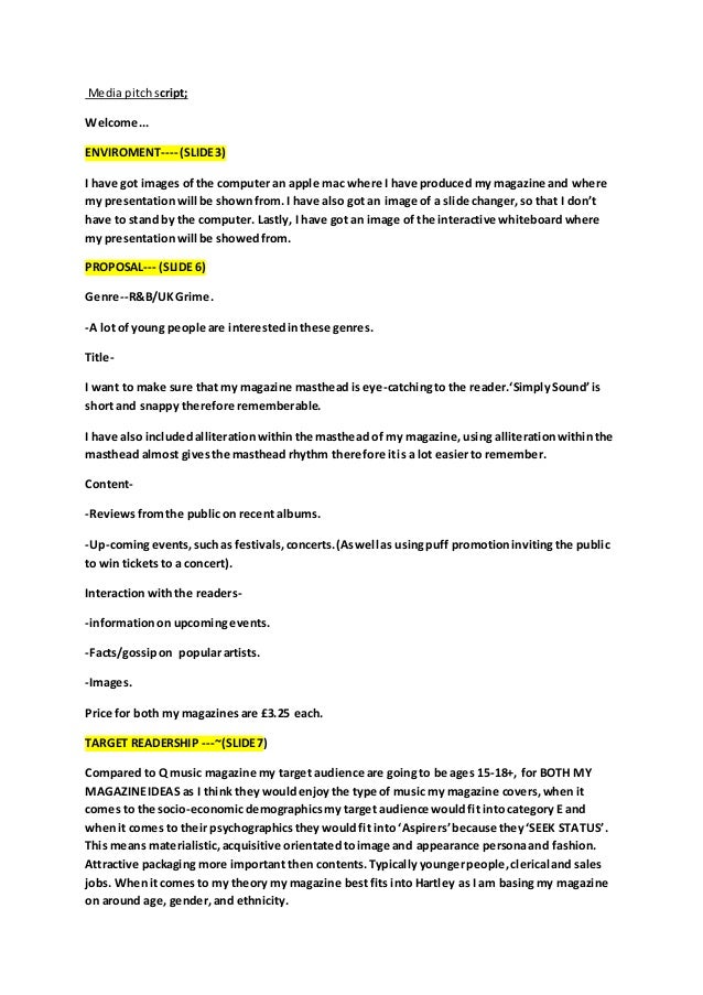 Serena Keogh Magazine Pitch Draft Script