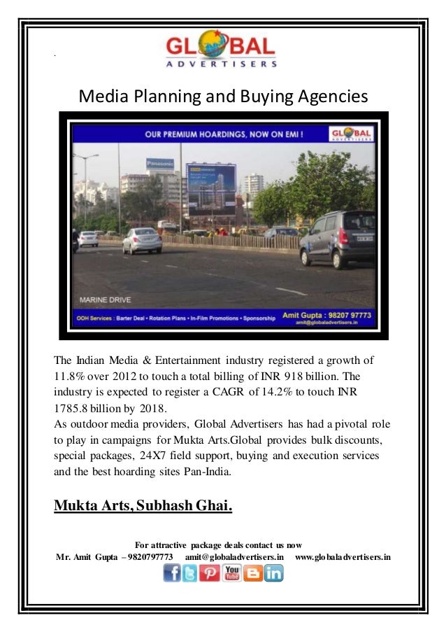 Media planning and buying agencies global advertisers