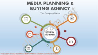 G
MEDIA
BUYING
MEDIA PLANNING &
BUYING AGENCY
Your Company Name
Instructions to download this editable PPT Presentation are in the last slide
 