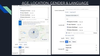 AGE, LOCATION, GENDER & LANGUAGE
 