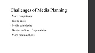 Media planning (imc) | PPTX