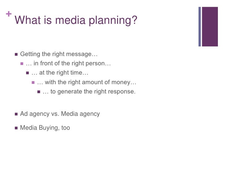 media planning 101 lecture media buying 101