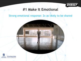 #1 Make It Emotional
Strong emotional response: 2x as likely to be shared

 