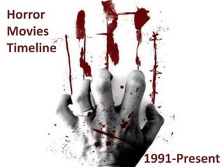 Horror Movies Timeline 1991-Present 