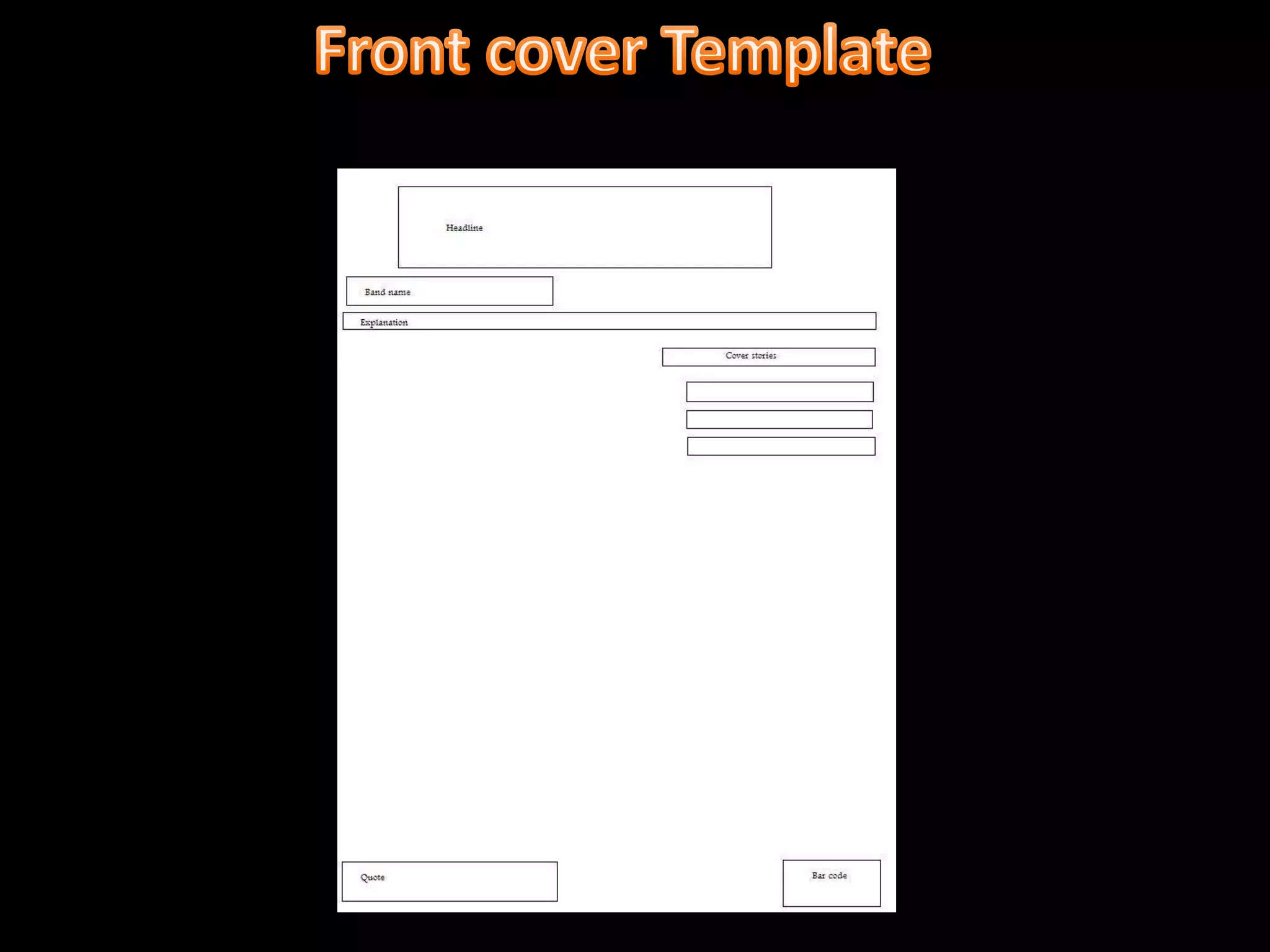 Front cover Template