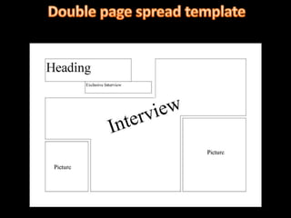 Double page spread template