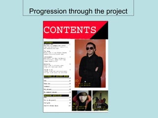 Progression through the project Progression through the project 