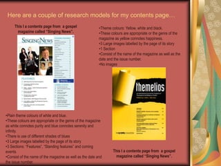   Social Status: A – E (everyone)Gospel artist: Marvin Sapp who will appeal to its target audience as he is well known.