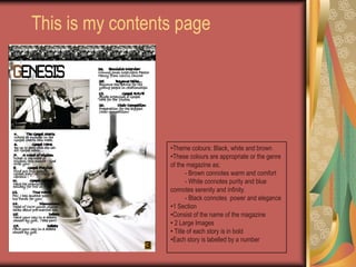 For my music magazine….Typical readers of my magazine: Students of SFX collegeTarget Audience:   Christians/People who like Gospel music