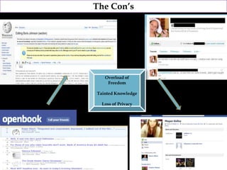 The Con’s




   Overload of
    Freedom

Tainted Knowledge

  Loss of Privacy
 