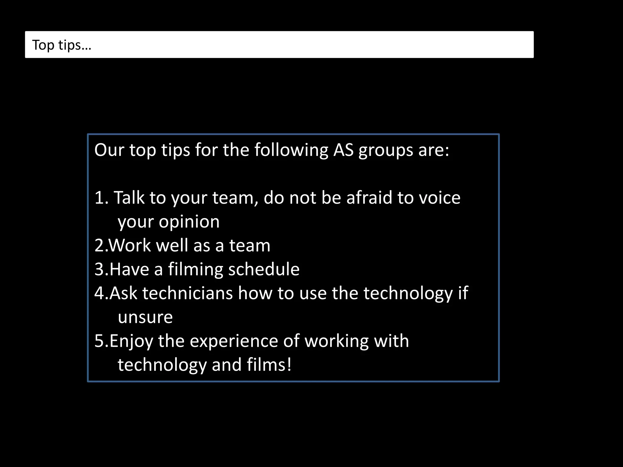 6. Looking back to your preliminary task, what do you feel that you have learnt in the progression from it to the full product?For our titles, we downloaded a font for 'www.dafont.com', called 'Impact label'. We made our titles in a programme called Livetype, we were able to change the positioning and colour in here and then import it into Final Cut and then place when appropriate. We used an effect called 'type', which we used for all of our titles apart from the opening title 'Abomination'. We also matched the title effect with a sound effect of a typewriter which fitted well with our genre and film. For some of our titles, in Final Cut we were able to make freeze frames which created a unique effect on our opening sequence. Disadvantages in the technologies that we used includes the slowness of the Apple Macs. It was quite simple to find effects on Final Cut, yet we wasn't able to preview them so we had to undo and the effect as you couldn't see it when it was on the timeline.Apart from these minor disadvantages, it was easy to use the technology provided. After looking at our completed product, it was good to learn the skills necessary for our following A2 year. We feel more confident with using the hardware and software which again will help us in the future. By doing research for our opening film, we were able to work well as a group with meeting deadlines to making an animatic. We struggled initially with an idea, yet once we got started it was easy. By planning ahead, it saved time when coming to the actual filming and editing as we knew what we wanted the completed product to look like. We knew what shots we wanted from looking at 'Hitcher' and when editing our footage, we knew what shots we had, and when editing them in was smoother as our footage was filmed in a similar order to the finished product. We think our film has fulfilled the criteria for an opening sequence; we have explored examples that already exist, found a similar opening that we liked from also looking at the 'se7en' opening sequence. We learn't how to use the necessary equipment and how to edit footage and use freeze frames as well as Livetype and Soundtrack. 